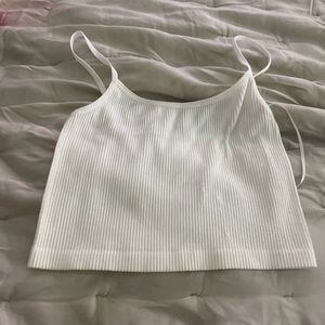 Stradivarius white tank top